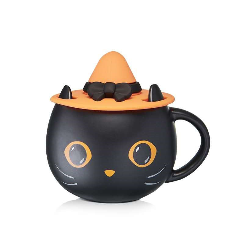 Personalized Cute Limited Edition Mysterious Black Cat Cup Halloween Coffee Mug Tea Cup Gifts For Family Couples And Friends Mug