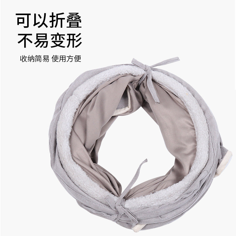 Pet Supplies Amazon New Suede S-Type Cat Tunnel Toy Foldable Channel Self-Hi Cat Toy
