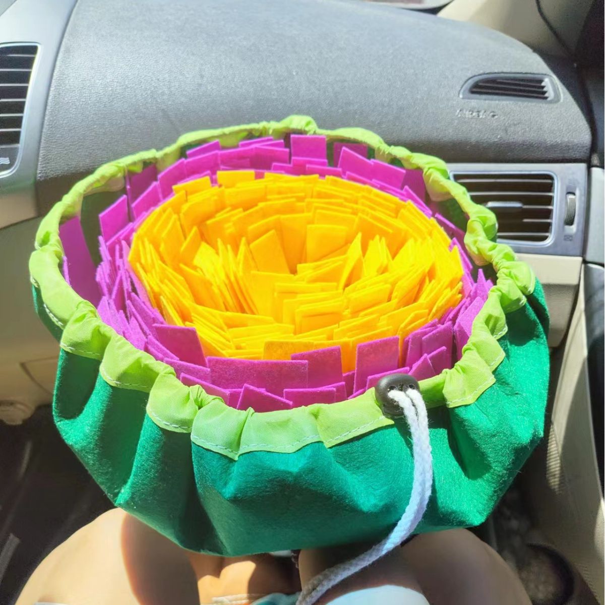 Cross-border anti-choking slow food mat, pet sniffing mat, dog decompression toy, physical training blanket, felt feeding mat