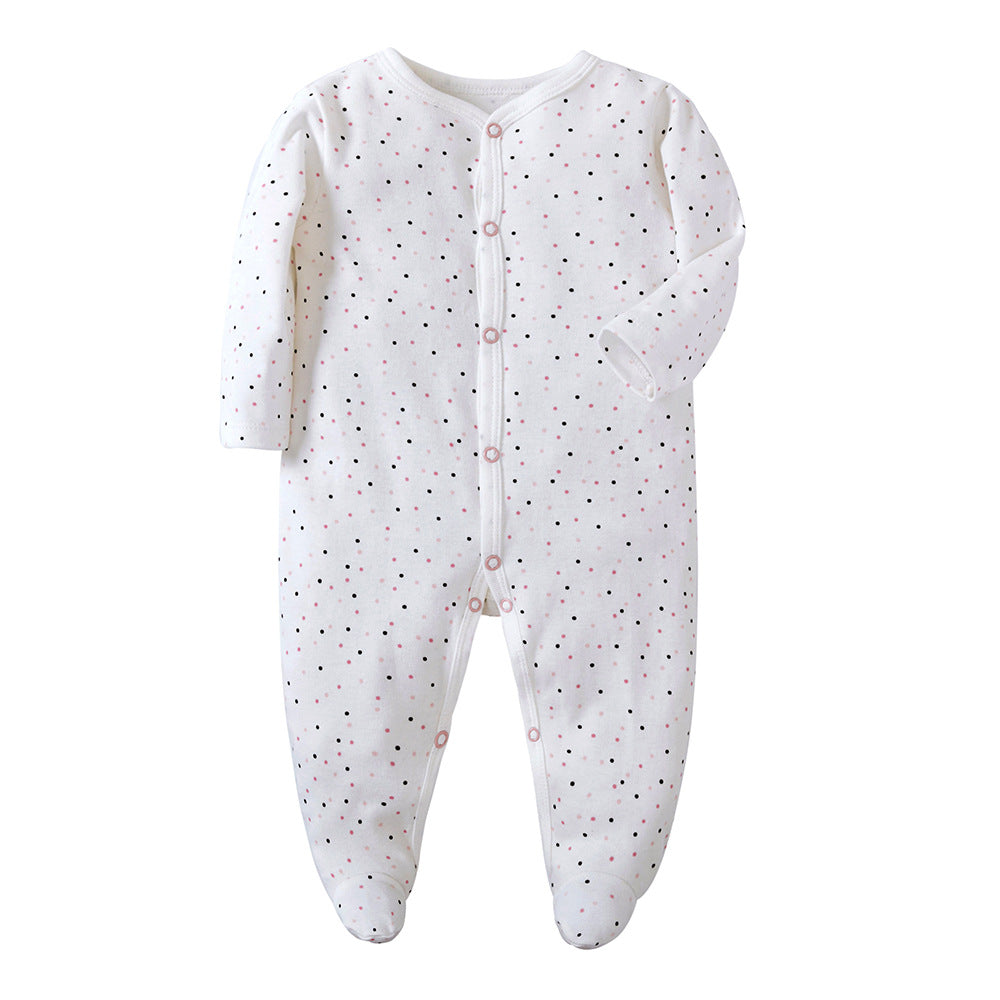 Manufacturers wholesale baby jumpsuits with feet and rompers for newborns jumpsuits with farts romper spring and autumn pajamas baby clothes