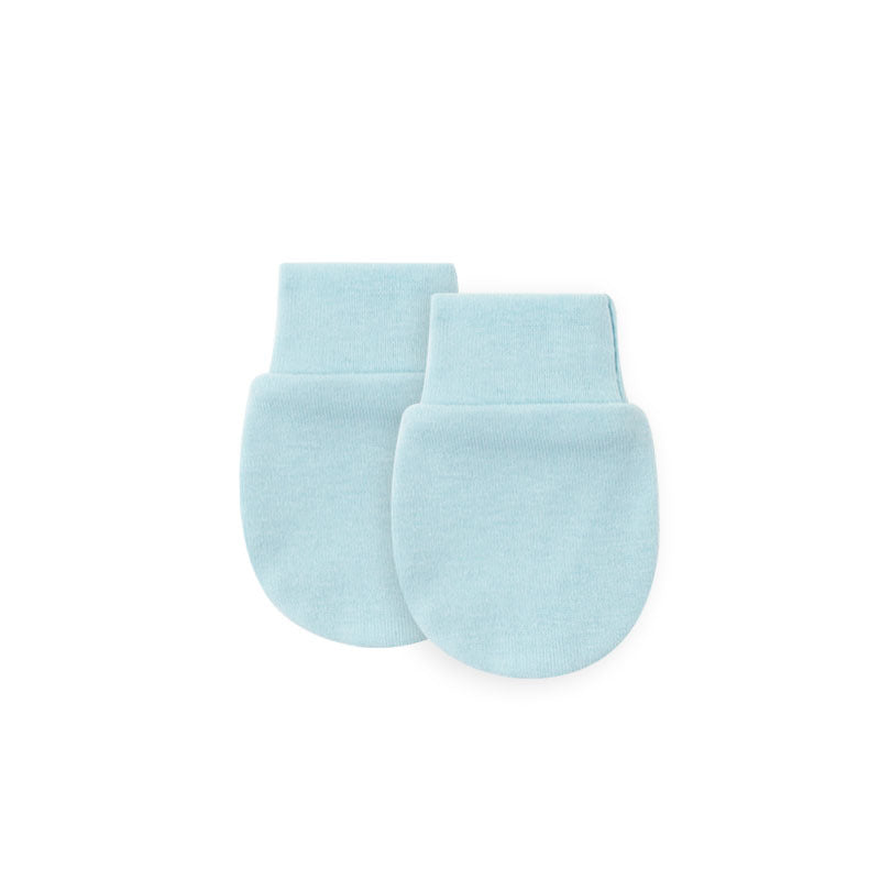 2023 Spring, Summer and Autumn Thin Newborn Anti-scratch Gloves Baby Anti-scratch Face Comfortable Breathable Newborn Baby Protective Gloves