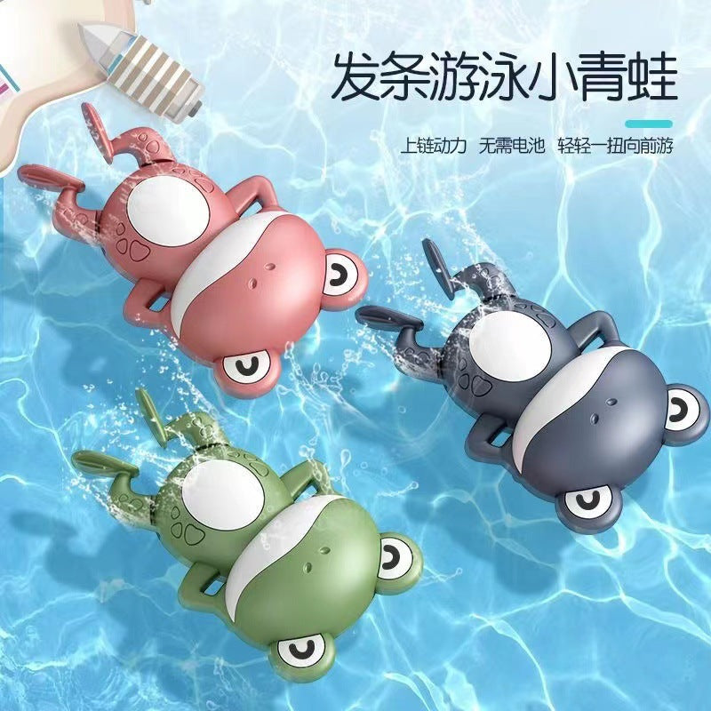 Cross-border baby bathing and playing in the water mini turtle, dolphin, duck, children bathing and swimming frog toy 66
