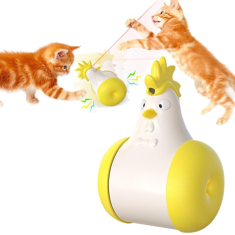 Pet supplies wholesale factory Amazon new hot-selling electric sounding tumbler laser cat toy