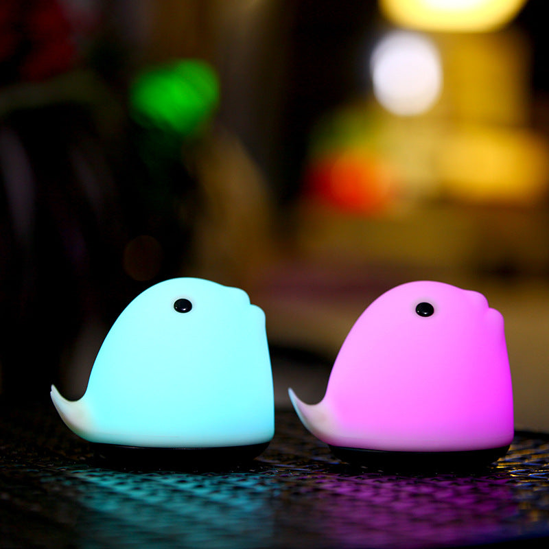 Creative Cute Whale Night Light Dolphin Pat Light Color Changing Charging Girlfriend Christmas Birthday Gift