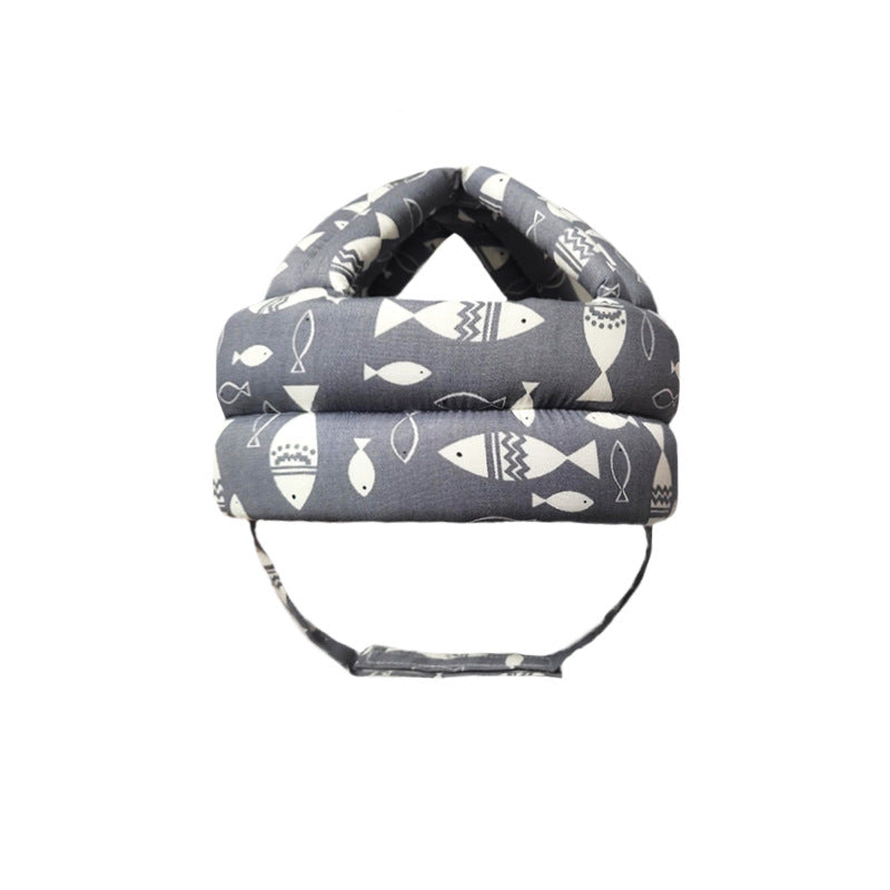 2023 New Baby Toddler Protective Hat Baby Learning to Walk Anti-collision Safety Helmet Children's Anti-fall Cotton Helmet