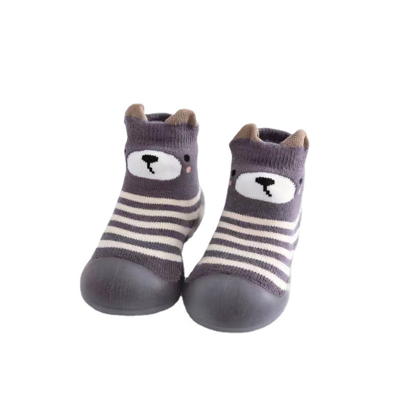 Baby floor socks fall/winter baby toddler shoes soft bottom terry thick socks shoes boys and girls non-slip indoor footwear
