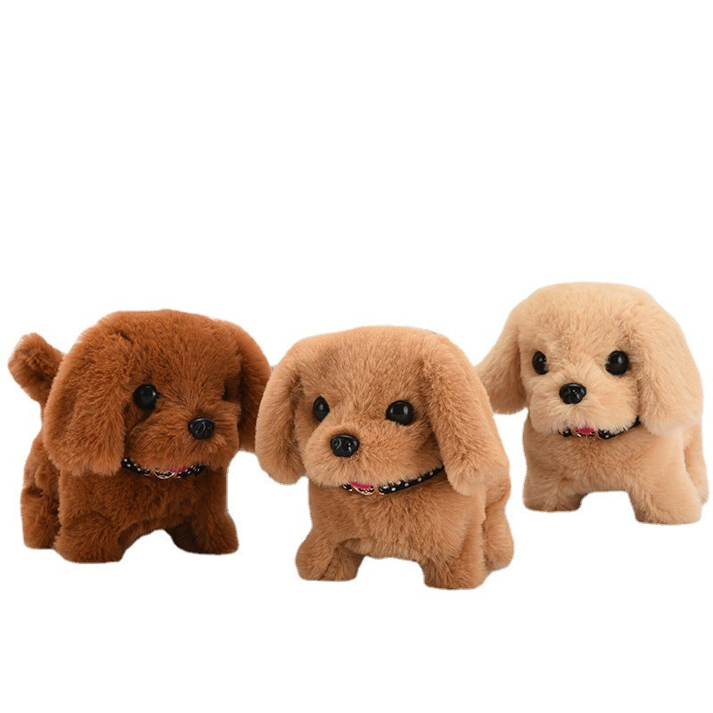 Toy dog children's plush electric toy can walk simulation dog electric dog stall electronic puppy pet