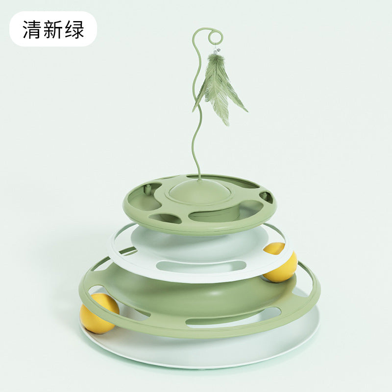 Cross-border new pet toys cat educational leaking toys to relieve boredom suction cup spring cat amusement tool cat amusement toy