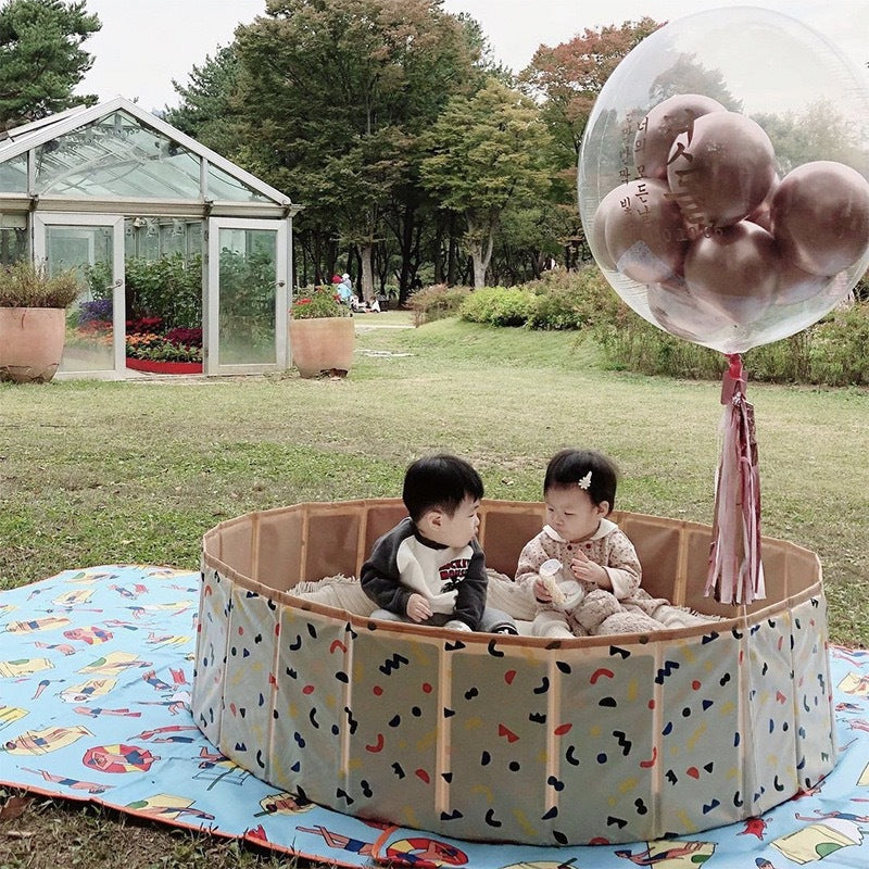 ins multifunctional folding swimming pool ocean ball pool baby playpen sand pool indoor leisure pool bathing fence