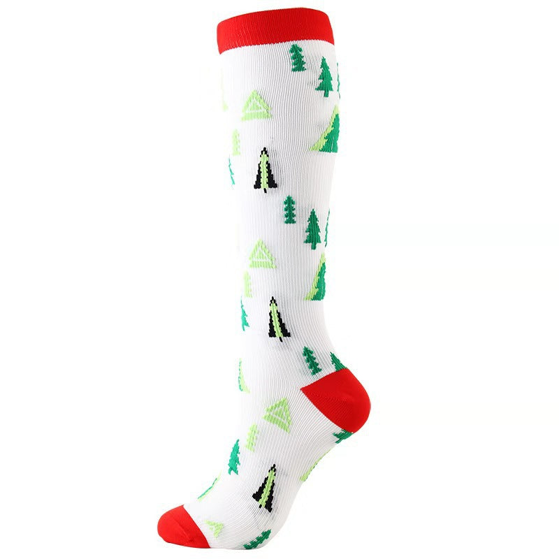 Christmas Compression Socks New Amazon Halloween Calf Socks Slim Legs Stretch Socks Leg Guards Sports Socks Wholesale