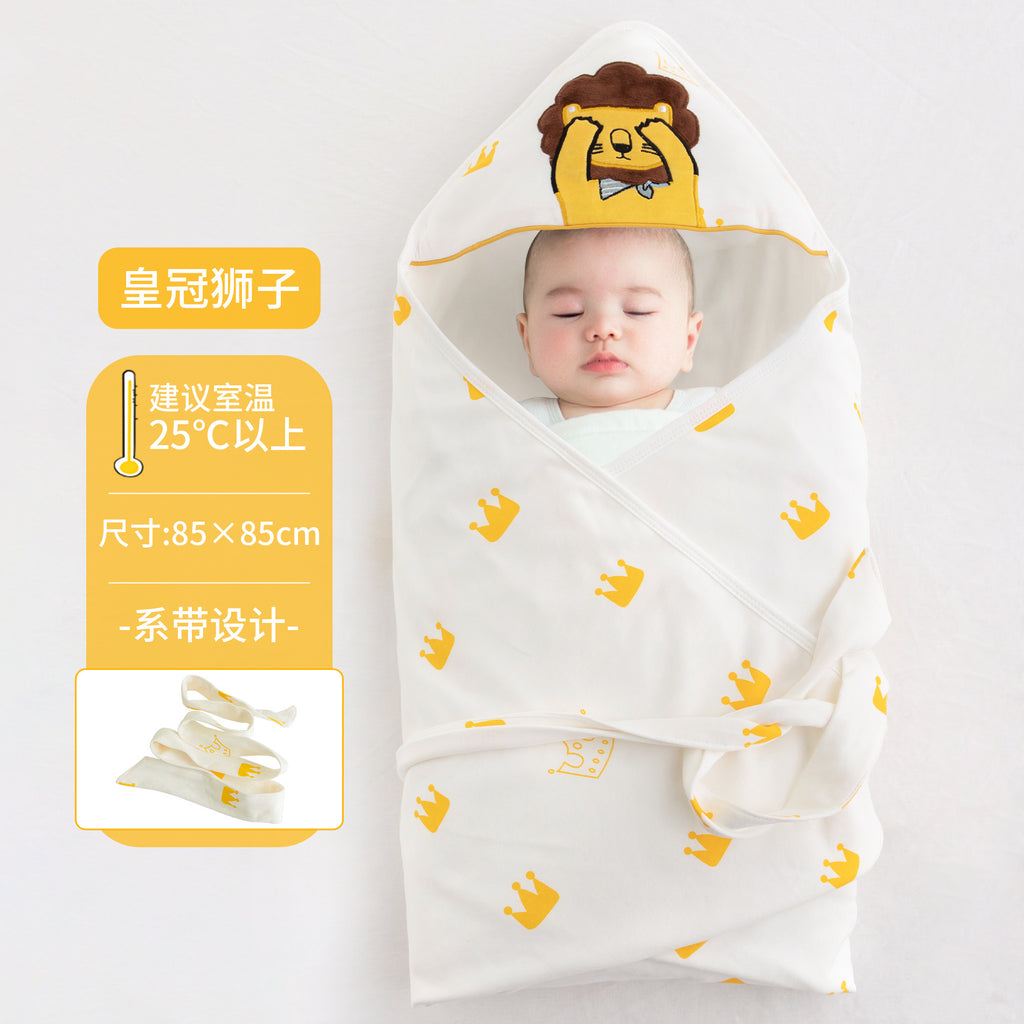 Baby blanket A pure cotton newborn blanket summer thin newborn baby blanket single anti-startle swaddle cover