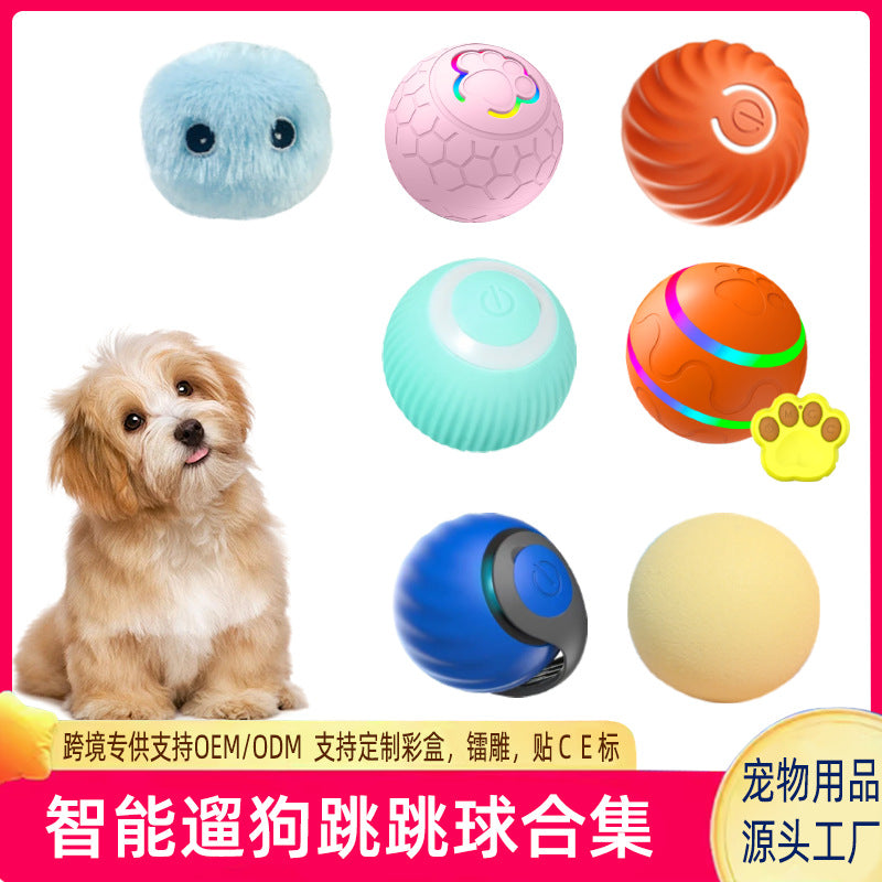 Gravitational jumping ball pet dog toy ball automatic dog amusing ball bite-resistant ball dog amusing artifact self-entertainment ball