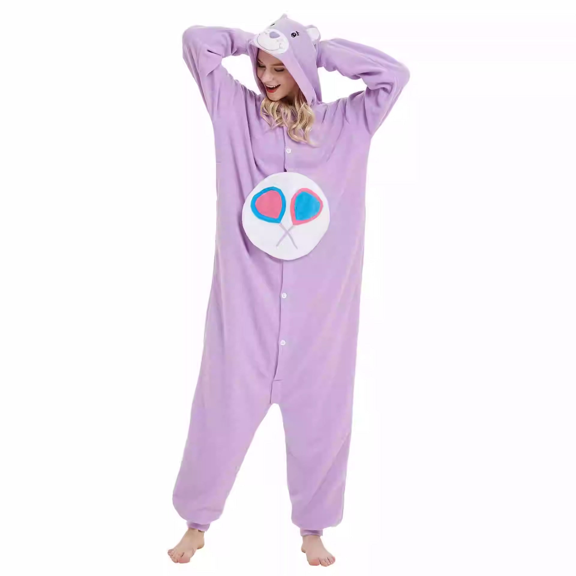 Salamander dragon taming tiger shark lion brown monkey Teletubbies adult cartoon one-piece pajamas Halloween cosp