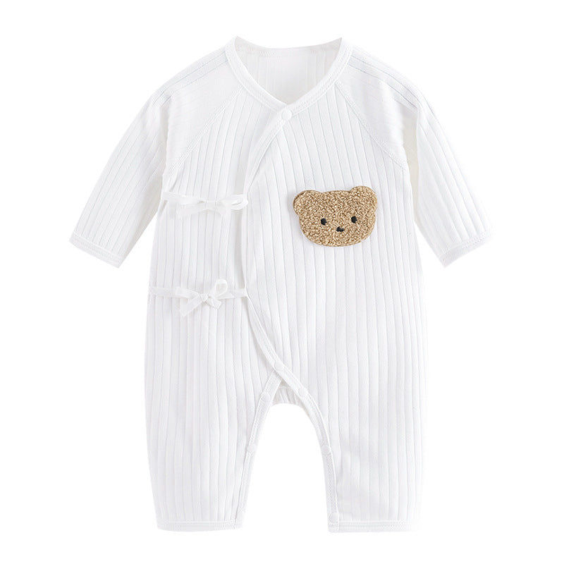 Newborn clothes boneless butterfly clothes four seasons monk clothes baby net celebrity bear bottom thin baby jumpsuit