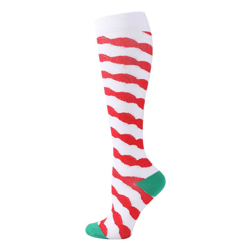 Christmas Compression Socks New Amazon Halloween Calf Socks Slim Legs Stretch Socks Leg Guards Sports Socks Wholesale