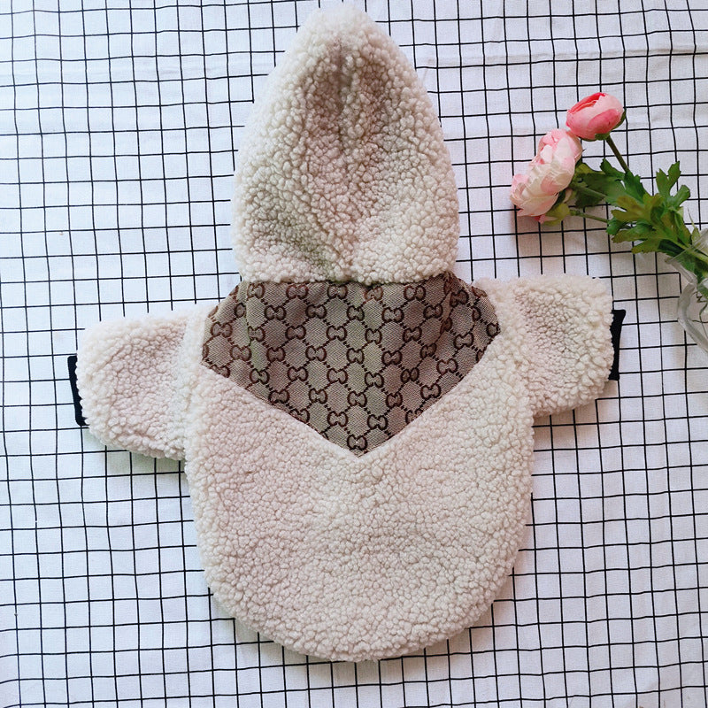 Trendy brand pet coat foreign trade autumn and winter warm new clothes puppy clothing French Dou Teddy Bichon Schnauzer