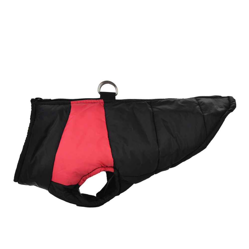 Cross-border dog jackets golden retriever autumn and winter clothes for medium and large dogs thickened pet cotton clothes waterproof warm ski clothes factory