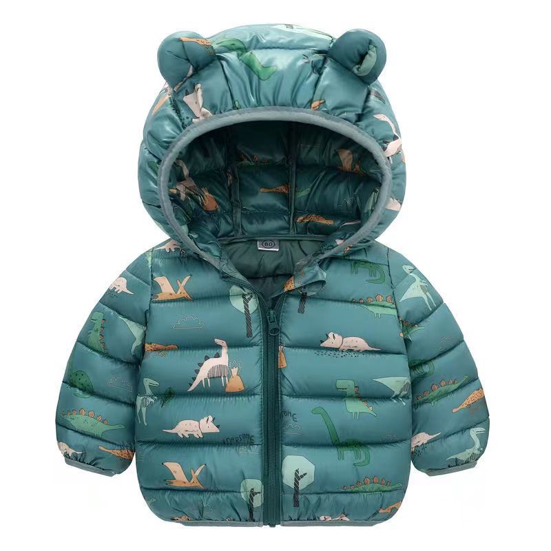 Foreign trade 2025 autumn and winter new cartoon children's down cotton jackets for boys and girls medium and large children's light baby jackets