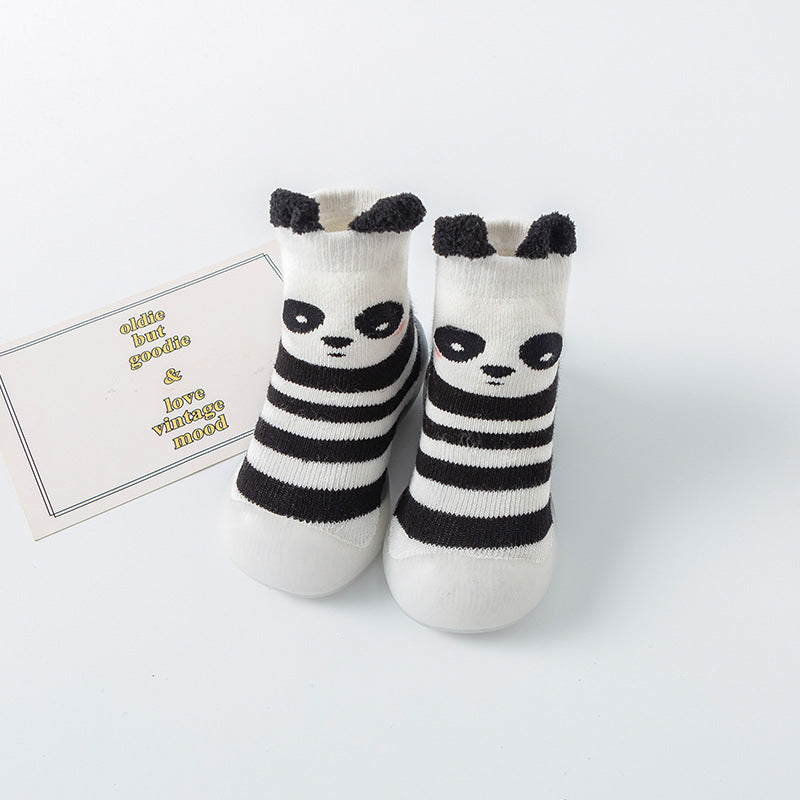 Baby floor socks fall/winter baby toddler shoes soft bottom terry thick socks shoes boys and girls non-slip indoor footwear