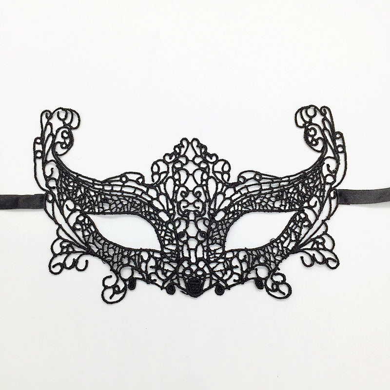 Cross-border exclusive masquerade party lace mask Christmas Halloween fun unshaped eye mask supplies