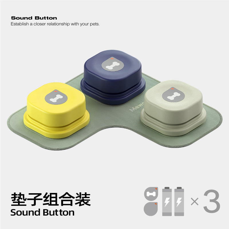 Pet communication button recording button vocal training dog talking button squeeze box button dog toy