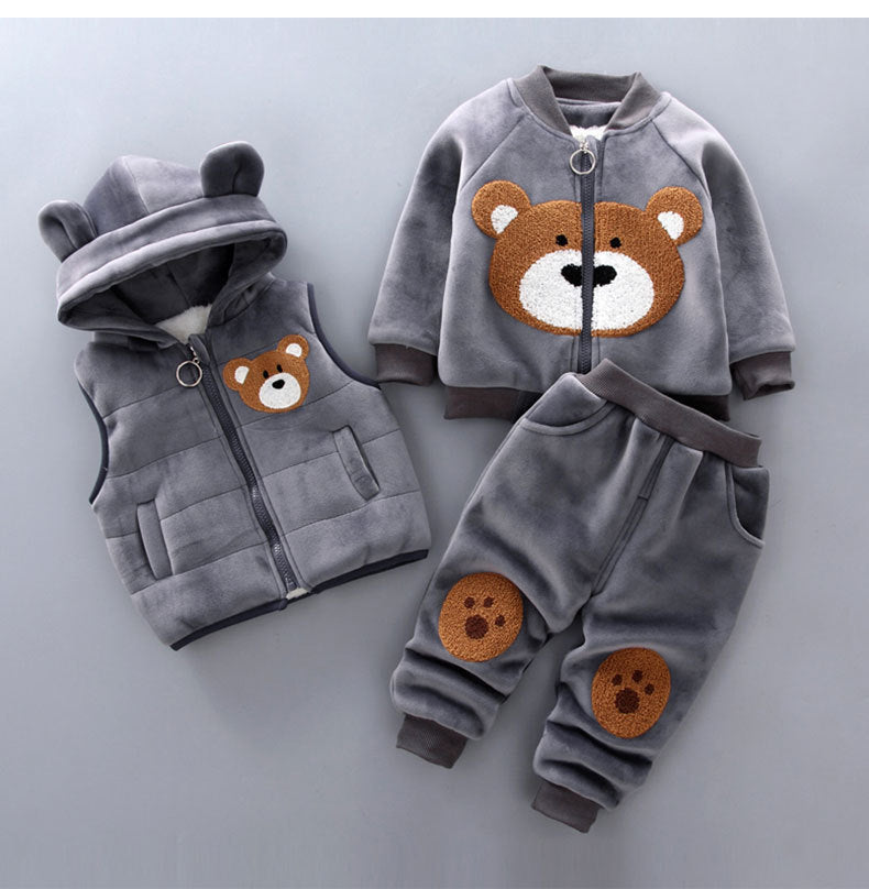 Children's clothing 2023 spring new children's clothing baby three-piece suit girls spring clothes spring boys suits