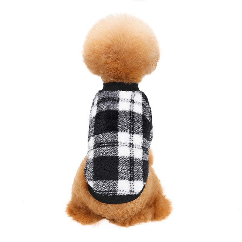 New autumn and winter dog clothes pet clothes super stretch fleece love cute French bulldog Teddy dog clothes
