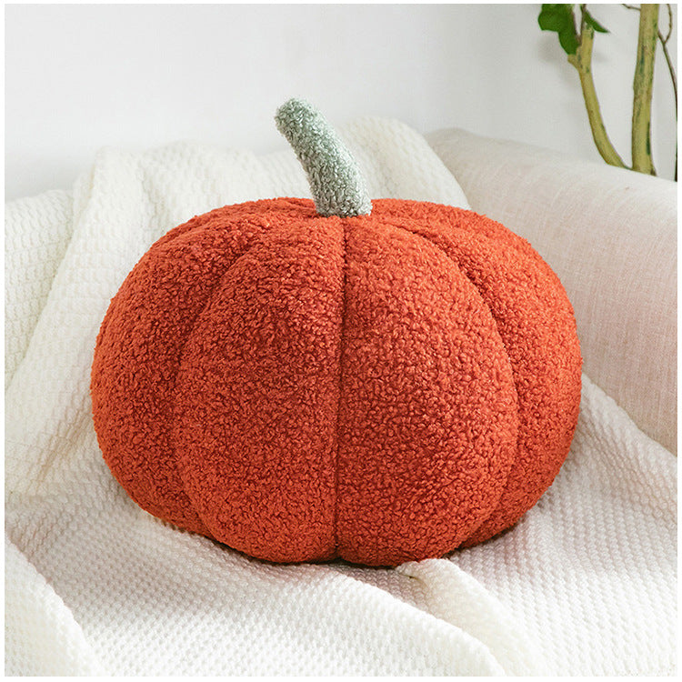 Romantic Macaron Color Teddy Velvet Pumpkin Pillow Cushion Halloween Daily Decorative Ornament Grab Doll Dropshipping