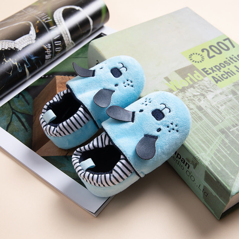 Factory direct sales baby soft sole toddler shoes 0-1-2 years old boys and girls baby shoes fashionable home non-slip baby shoes