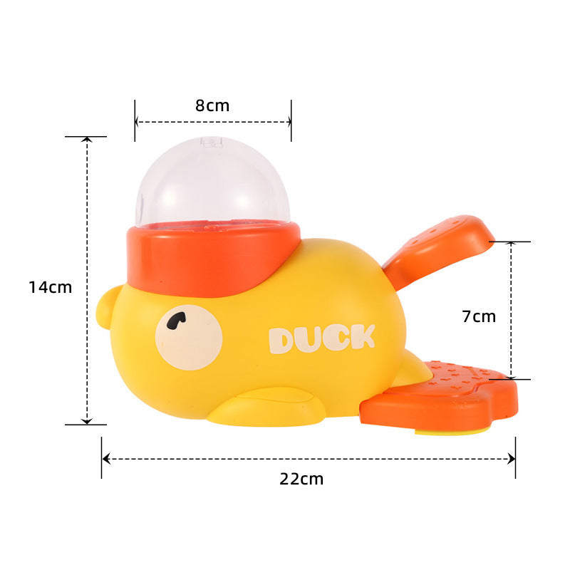 Amazon new product little yellow duck pet feeder cat dog interactive toy trainer automatic feeder