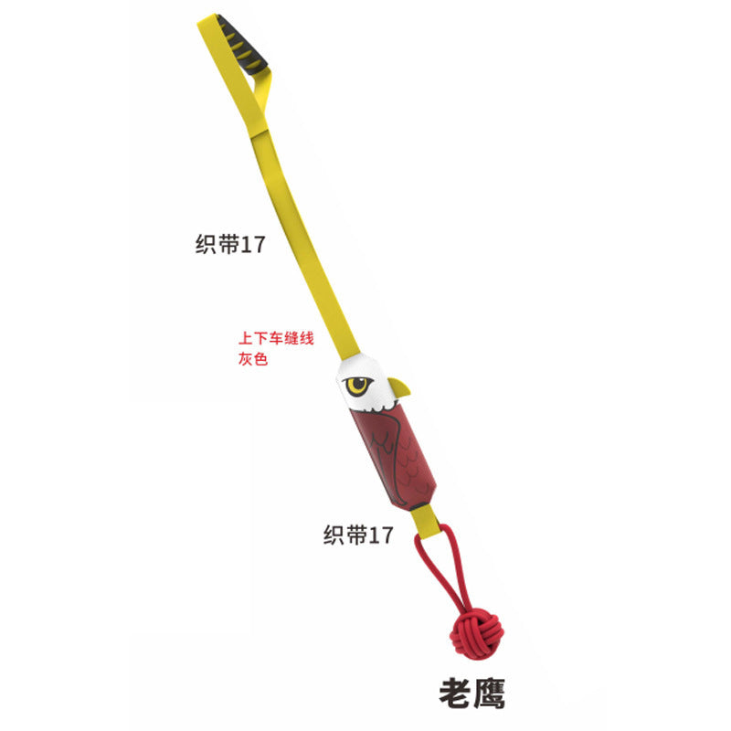 Dog tug-of-war toys popular shark dog teaser large dog pull to relieve boredom grinding rope knot pet sound toy