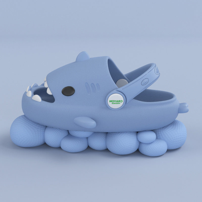 Shark children slippers summer boy cartoon cute non-slip boy sandals and slippers children baby baby hole shoes female