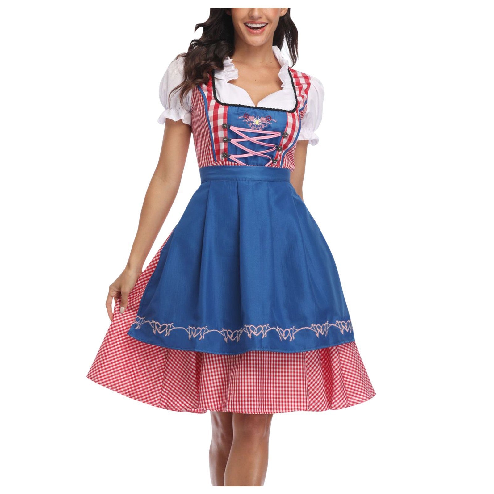New German Munich Beer Wear Women's Halloween Oktoberfest Dress Shaping Stage Costume Maid Costume