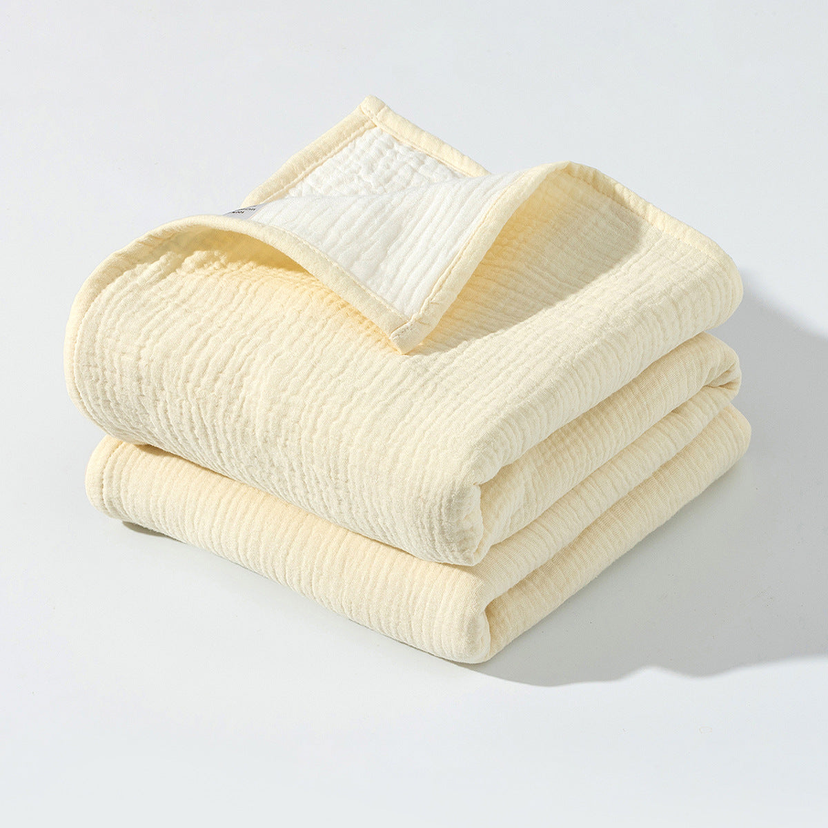 INS Amazon hot sale 4-layer two-color crepe baby blanket quilt pure cotton soft and comfortable baby blanket