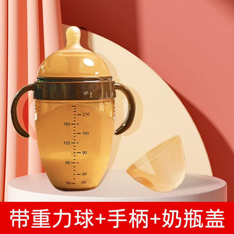 Shi*xi same baby bottle 7.2cm full silicone baby bottle nano silver weaning artifact baby anti-flatulence simulation pacifier