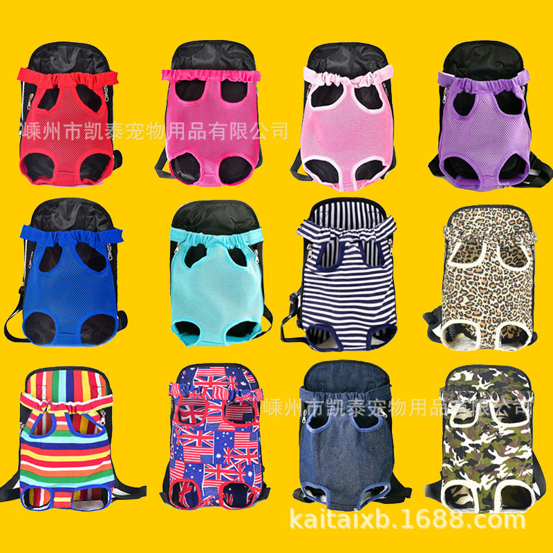 Factory direct sales pet chest bag for going out, comfortable and portable breathable dog bag and cat bag, pet shoulder bag