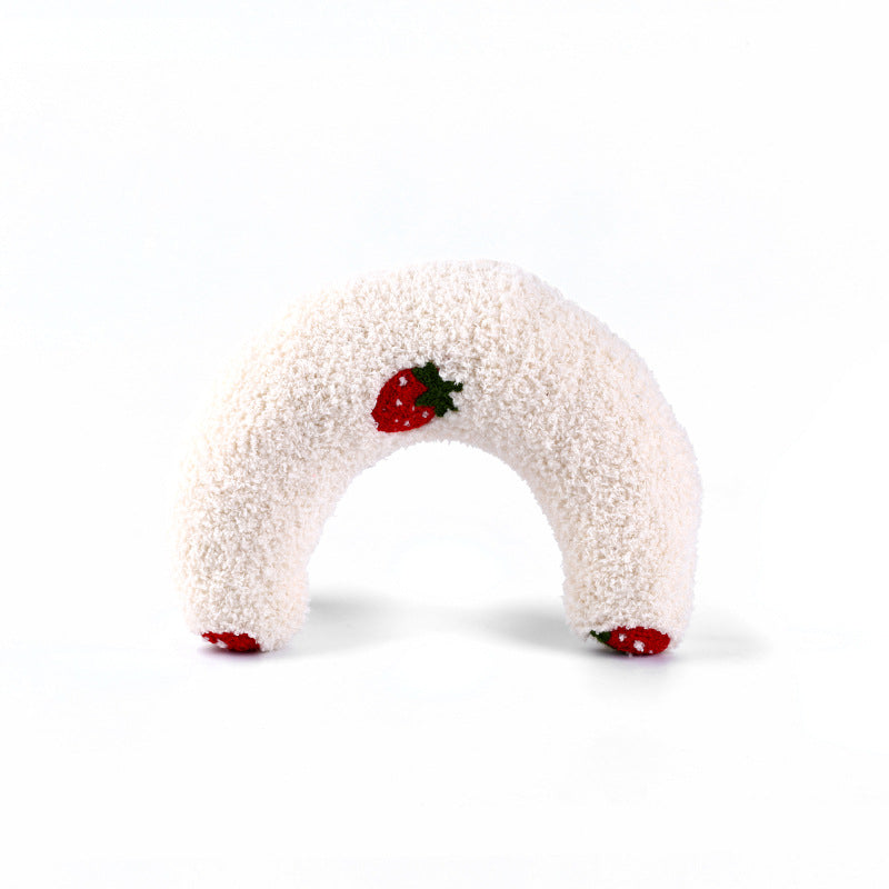 Cat Toy Pillow U-shaped Dog Cervical Deep Sleep Pet Pillow Puppy Cat Pillow Pet Supplies
