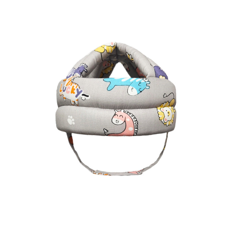 2023 New Baby Toddler Protective Hat Baby Learning to Walk Anti-collision Safety Helmet Children's Anti-fall Cotton Helmet