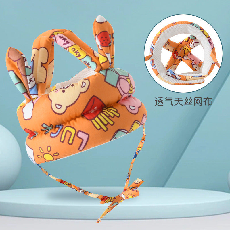 Baby learning to walk head protection anti-fall hat baby learning to walk head protection pad children's anti-collision pillow artifact summer breathable