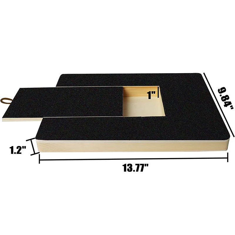 Wooden dog nail scraper can be pulled out to repair nail file board pet supplies toy scratch board sandpaper scratch board