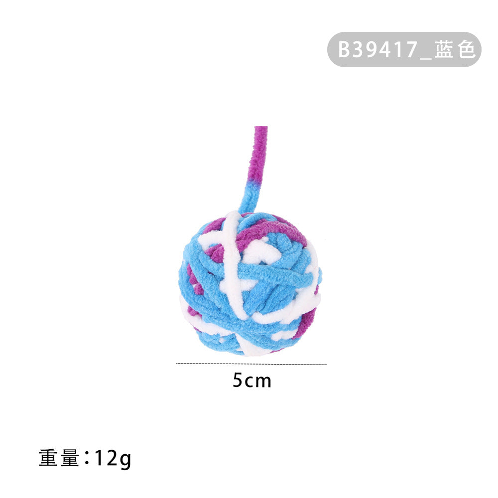 Summary of cat toy combination accessories Plastic bell ball flower drum rainbow ball feather mouse pet cat toy