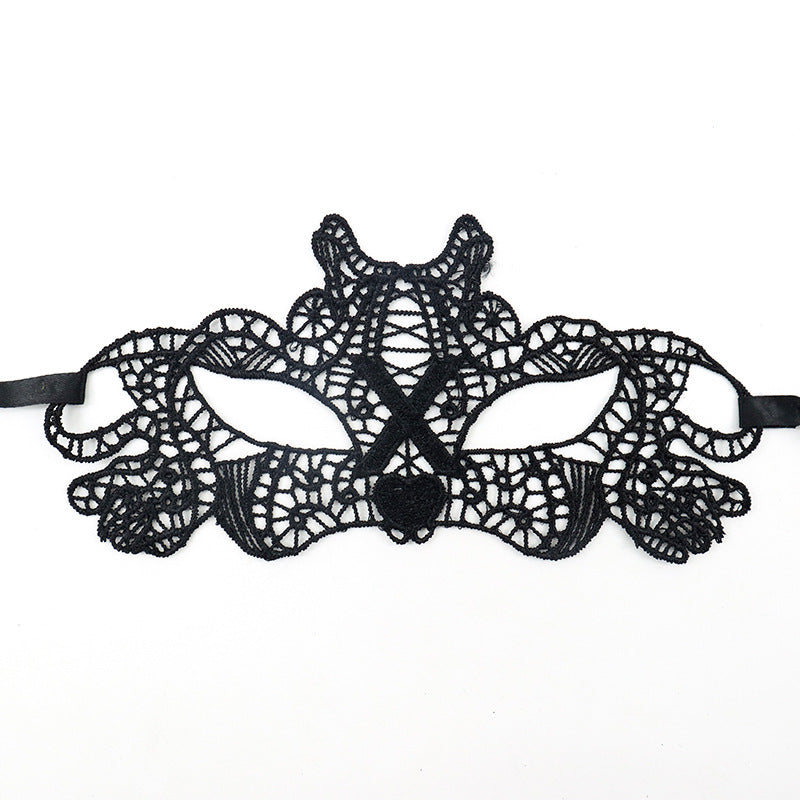 Cross-border exclusive masquerade party lace mask Christmas Halloween fun unshaped eye mask supplies
