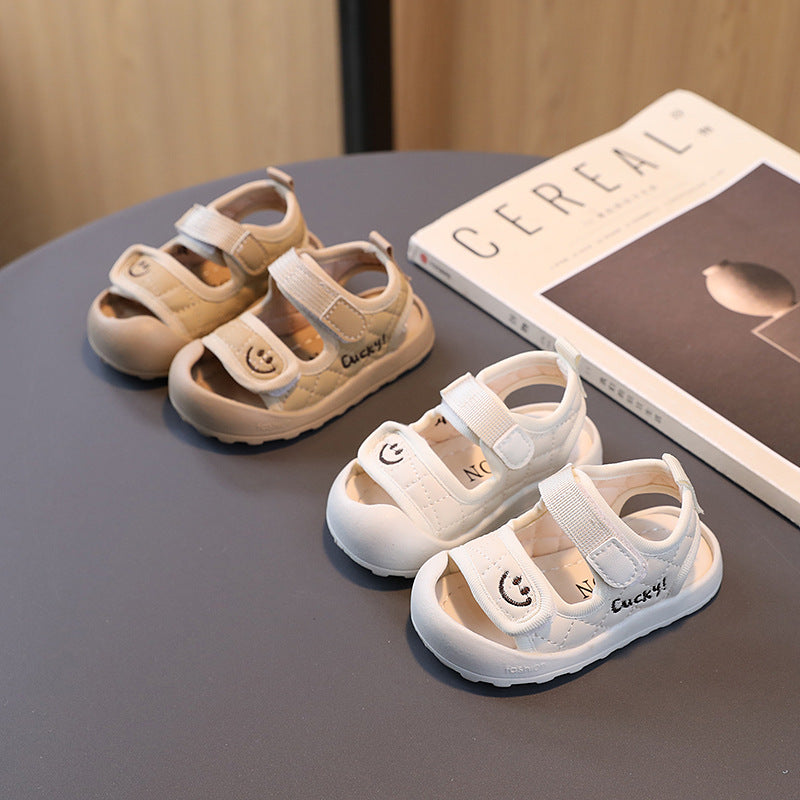 New summer baby shoes, baby sandals, boys' soft-soled toddler shoes, girls' closed-toe shoes, one-piece delivery