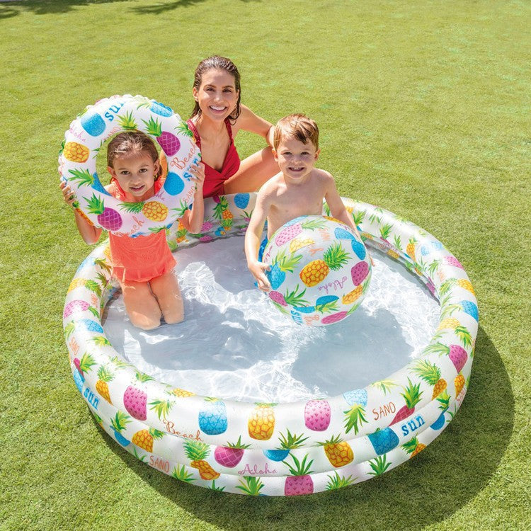 INTEX thickened swimming pool fishing pool inflatable ball pool baby paddling pool swimming pool home with slide swimming pool