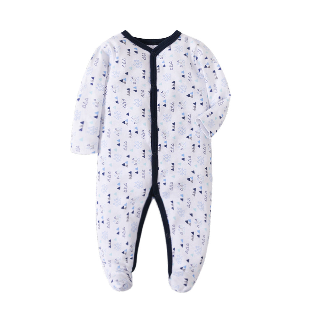Manufacturers wholesale baby jumpsuits with feet and rompers for newborns jumpsuits with farts romper spring and autumn pajamas baby clothes