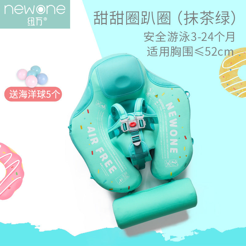 Swimming ring neck ring children's armpit ring children's free inflatable lying ring Manbao shade cartoon arm ring seat ring baby