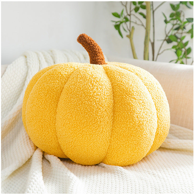 Romantic Macaron Color Teddy Velvet Pumpkin Pillow Cushion Halloween Daily Decorative Ornament Grab Doll Dropshipping