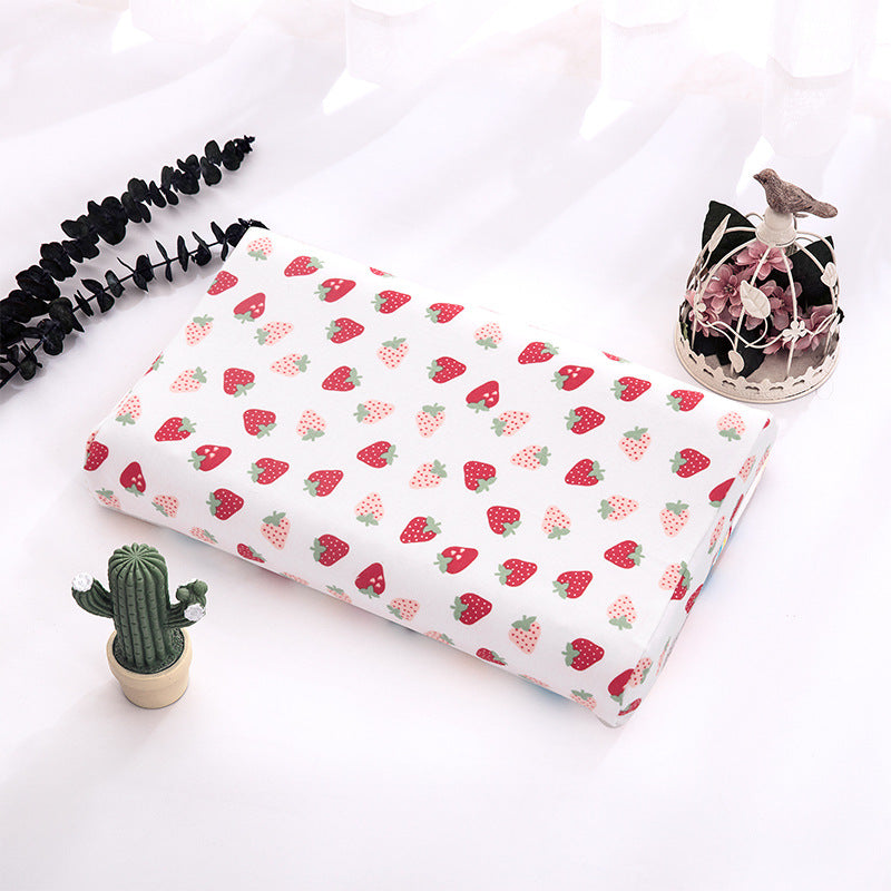 Thai children's natural latex pillow Class A cartoon pure cotton baby pillow core single student dormitory pillow wholesale