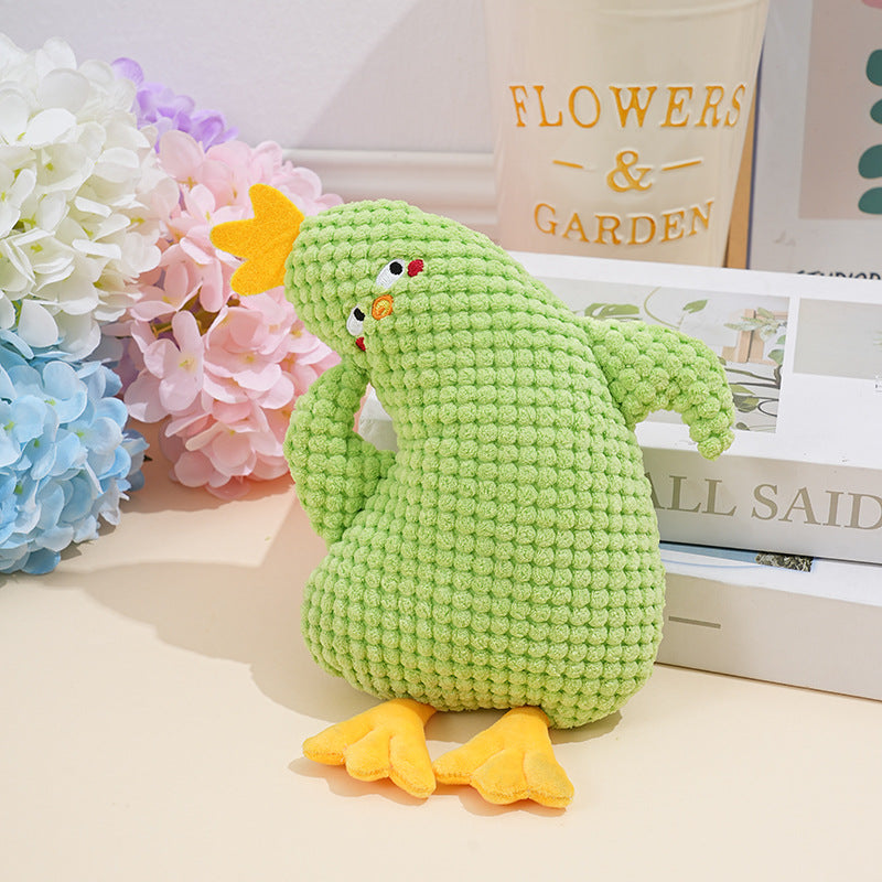 Spot dog toy plush sleeping duck chew-resistant teething sound-relieving small and medium-sized dog pet sound toy