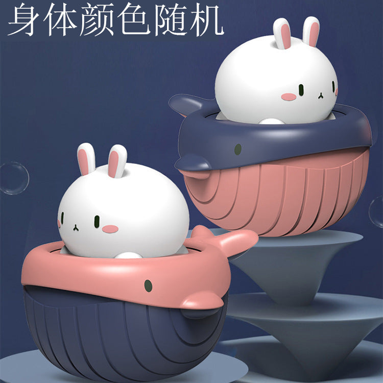 Douyin hot selling children's bathroom water swimming little penguin crab chain cool swim baby bath water toys